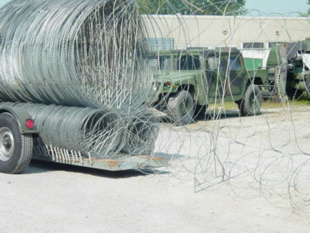 Razor Wire Mobile Security Barrier